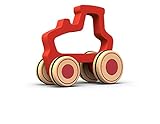 BeginAgain Pusharound Tractor - Promote Imagination & Active Play - Red, Kids 18 Months & Up