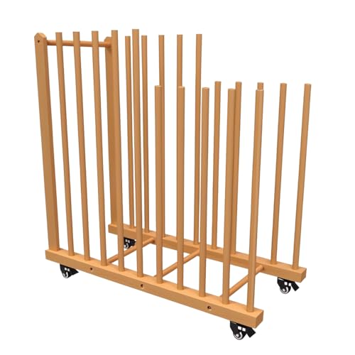 LEJITEKK Wood Art Storage Rack