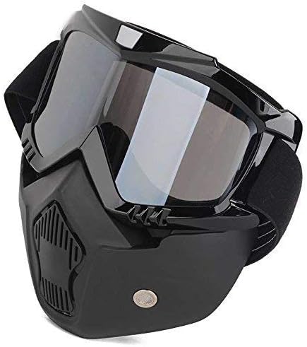 UTTU Storm Trooper Detachable Goggles Nose Face Mask Helmet(Black)