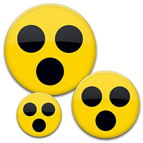 stylebutton 3er Set Blindenabzeichen aus Metall Ø 37, 56, 76 mm Cover