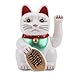 Produktbild MIK funshopping Winkekatze Maneki Neko (Weiß farbig dekoriert, 16cm)