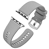 Anbeer Compatible con Apple Watch Correa 42mm 44mm 45mm 49mm para Mujer Hombre, Gris