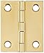 NATIONAL/SPECTRUM BRANDS HHI N211-359 1-1/2-Inch Brass Hinge, 2-Pack