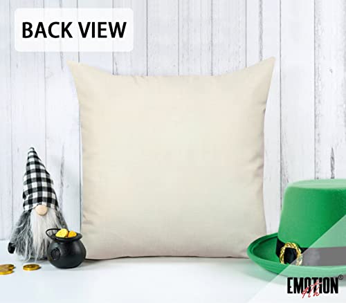 4Th Emotion Spring St. Patrick's Day Throw Pillow Covers Farmhouse Cushion Case For Sofa Couch 18 X 18 Inches Polyester Linen Set Of 4 #TOP4