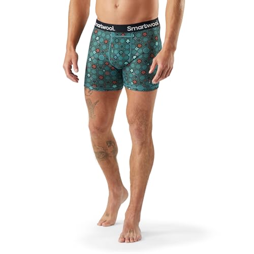 Image of Smartwool Men's Merino Print Boxer Brief Boxed