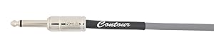 Fender Contour Instrument Cable, Guitar Cable, Guitar Accessories, Straight/Straight, Inca Silver, 18.6 ft