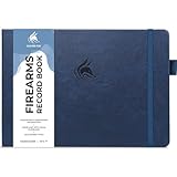 Clever Fox Firearms Record Book – Hardcover Gun Log Book for Acquisition & Disposition Info – Firearm Log Book for Professional & Personal Use – 129 Pages, 10x7″ (Dark Blue)