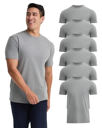 Image of True Classic Mens T-Shirts - Short Sleeve Crew Neck T Shirts for Man, Cotton Blend Plain Novelty Men's T-Shirts