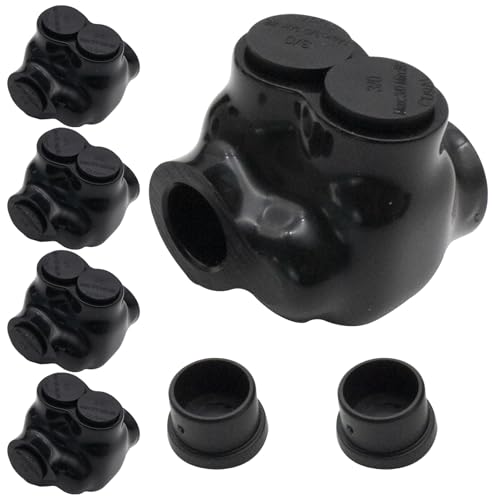 Conectores de cable aislados con recubrimiento de goma robusto para uniones 3/0-6 AWG