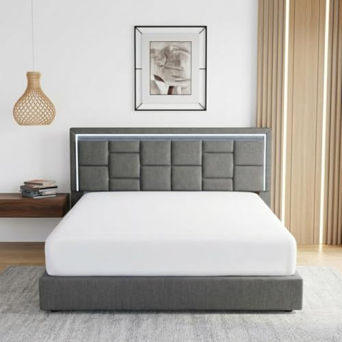 Stargazer Full XL Fitted Sheet, 1000 Thread Count Egyptian Cotton, 18 Inch Deep Pocket, White