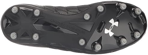 Under Armour Unisex Magnetico Select 3.0 Soccer Shoe, (001) Black/Black/Metallic Silver, 11 US Men | Image 3