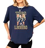Tres Leches T-Shirt | Caitlin Clark & Sophie Cunningham Indiana Basketball Tee | Viral Funny Hoops Fan Merch Navy
