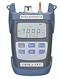 Fiber Optic Tester, All-IN-ONE Optical Power Meter With Visual Fault Locator，optical Fiber Tester 5KM 10km 20KM 30km VFL 1/10/20/30MW for LC/FC/SC/ST, Network Cable Test (Color : AUA-710B 1MW (5km),