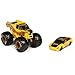 Monster Jam Official 1:64 Scale Diecast 2-Pack Series 5 Monster Truck and Race Car: Earth Shaker