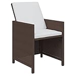 Garten-Essgruppe Polyrattan 21-teilig Braun