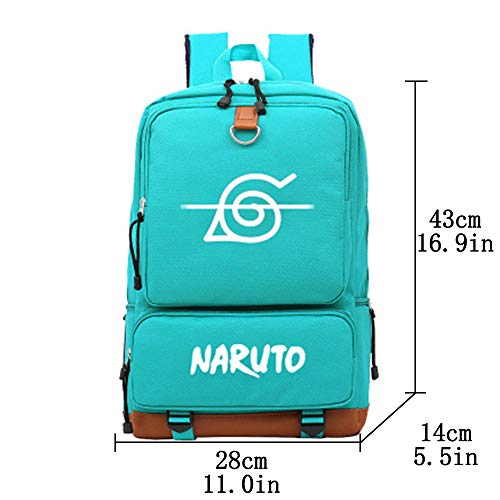 Mochila Naruto Sharingan à prova d'água para computador, mochila casual para viagem, caminhadas, es
