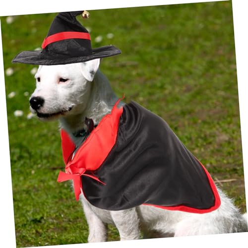 Disfraz Halloween para Perros con Capa y Diadema de Cuernos miniatura 3