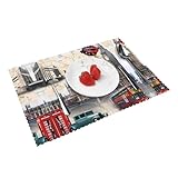 Taille du produit : ces sets de table résistants à la chaleur mesurent environ 46 cm de long et 30,5 cm de large, ajoutant une touche élégante à votre table à manger.