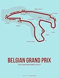 ART.COM Wall Art Print Belgian Grand Prix 3 by NaxArt, 12" x 16"