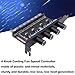 CybNemo 3 Pin 4 Pin PWM Chassis Fan Hub 4 Knob Cooling Fan Speed Controller 8 Channels PC Fan Hub 15 Pin SATA Powered for CPU HDD PCI Bracket Cooling System