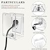 Infant Safety Outlet Lock Box, wall Outlet Lock Box, Lock Box for Electrical outlets with outlets, Easy to Install, Accommodates Most Plugs and adapters 4.95 X 3.35 X 2.56 or Smaller