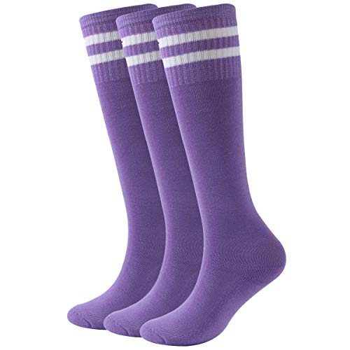 Fasoar Knee High Soccer Socks,Youth Children Cotton Cushion Sweat Absorbing Outdoor Sports Socks