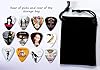 24 Famous Albums on 12 Double Sided Guitar Picks + Storage Bag for your Plectrums #4