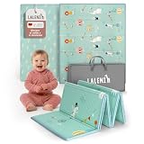 Laleni tappeto gioco bambini pieghevole 150x180x1cm - tappeto bambini impermeabile - tappeto gioco neonato isolante - morbido e protegge dal freddo del pavimento outdoor e indoor - design circo