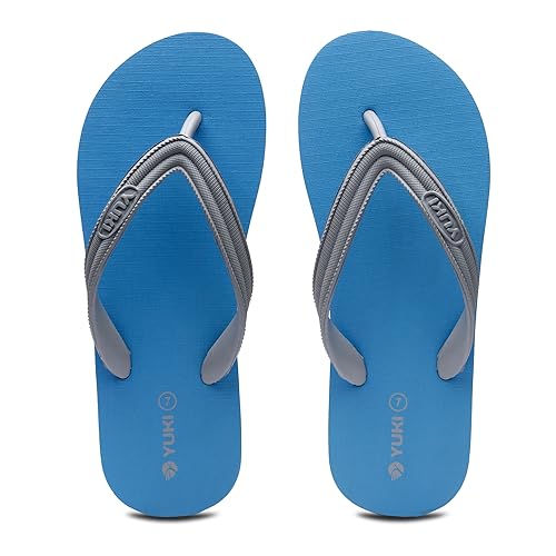 Image of YUKI Unisex Slippers | Hawai Chappal Rubber Flip Flops Slippers, Comfortable & Ultra-Light, Waterproof Non-Slip Thong