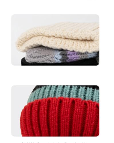 Gorro de punto invierno que estiliza el rostro y abriga con lana 6