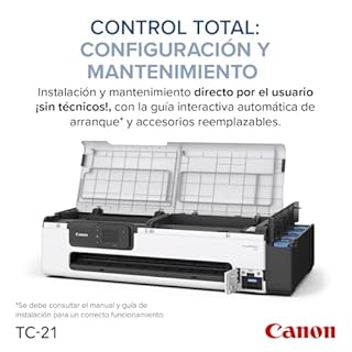 Canon imagePROGRAF TC-21 24" - Large Format Printer, Poster & Plotter Printer, Automatic Roll & Cut Sheet Paper Feeder, Includes 280 ml of Ink, White