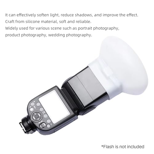 Yanmis Silikonowy Dyfuzor Flash Softbox, Narzędzie do Kształtowania światła do Fotografii z Oświetleniem Rozproszonym 360 Stopni, Pasuje do Lampy Błyskowej V860 V850 TT685 TT600
