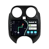 【Connectivité ultime】cet autoradio comprend un cadre. Compatible avec Nissan March Micra 2010 2011 2012 2013 2014 2015 2016 2017. Veuillez vérifier le modèle de votre voiture et sa console centrale avant l'achat.