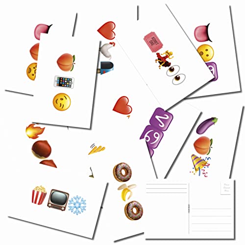 Per Diem Printing Implied Emojis Postcard Bulk Pack of 25 – Saucy Post Cards