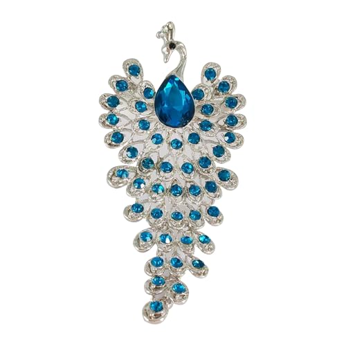 Image of Elegant Floral Brooch Pins for Women, Crystal Pearl Rhinestone CZ Flower Lapel Pin Wedding Party Exquisite Brooches and Pins for Women Ladies