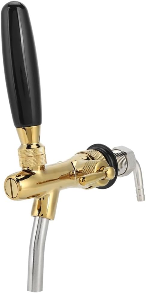 G5/8 Adjustable Beer Tap Faucet - Brass & Stainless Steel Draft Beer Dispenser for Home Bar, Restaurant & Commercial Use