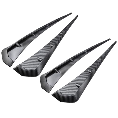 Cubierta decorativa para guardabarros de coche sedan en plástico negro, 2 pares