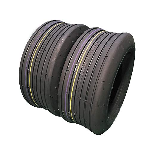Set von 2 LRB 15x6.00-6 4PR P508 Tubeless Turf Reifen 15x6.00-6 Turf Schrägbereich B für 15-6-6 Garten Rasenmäher Traktor Golf Cart Reifen 15/6.00-6 Cover