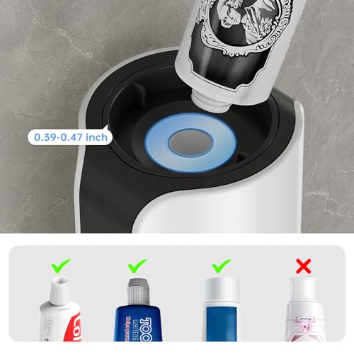 Tucao DDYGQ-WHITE Toothpaste Dispenser, Smart Automatic Toothpaste Dispenser Wall Mounted thumb #3