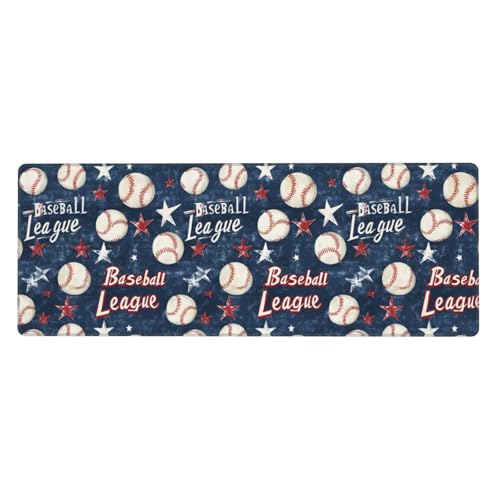 Grand tapis de souris de jeu baseball imprimé pour ordinateur portable