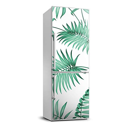 Pegatina de hojas tropicales para transformar la nevera de su cocina 2