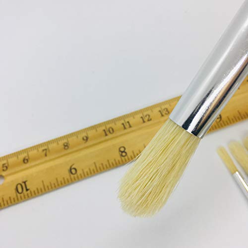 Xdt 582 Round Tip Style Paint Brush Artist Painting Brushes Set 6 Piece Pure Bristle #1# 3 #5 #7 #9 #11, Best Brush For Painting Acrylic Paint Oil Paint On Canvas Extra Long Handle #TOP6