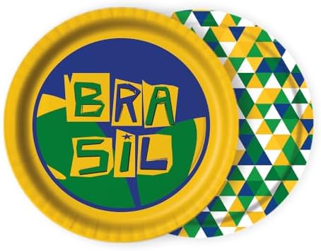 Prato Copa 2026 - Embalagem com 8 unidades.