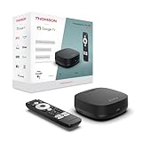 THOMSON Streaming Box Plus 270, Google TV, 4K UHD, Commande vocale, Google Cast, Netflix, Disney+, Wi-FI, Bloc d’Alimentation à Prises Multiples, 3 GB RAM, 32 GB Stockage