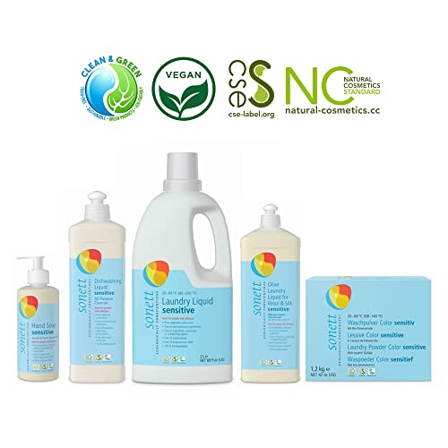 Image of Sonett Organic Dishwashing Liquid, All Purpose Cleaner Sensitive Skin For People With Allergies 17 Fl.Oz (Pack of 6)