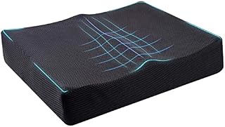 Yuwe Extra Large Seat Cushion - Memory Foam Seat Cushion, Office Chair Cushion, Ergonomic Chair Cushion, Car Seat Cushion Sciatica & Tailbone Pain Relief Cushion, Butt Sitting Pillow