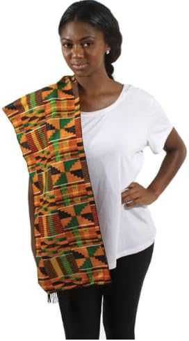 African Kente Stole #1, Scarf, Sash, Kwanzaa, Choir, Black History Month