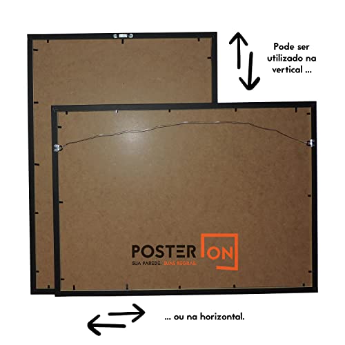 Moldura ISO A3 29,7x42cm – Sem acrílico PS - Cola Dupla Face Cor: Branca
