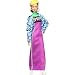Barbie BMR1959 Fully Poseable Fashion Doll, Brunette, in Neon Motocross Dress, Denim Jacket and Beret, with Accessories and Doll Stand​