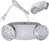 Límite-MX Accesorios de Iluminación LED de Emergencia,Luz de Emergencia LED Comerciales Ajustables de Dos Cabezales con...